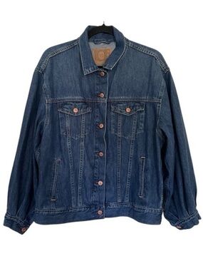 Gap x Doen Blue Oversized Icon Denim Jacket Medium
